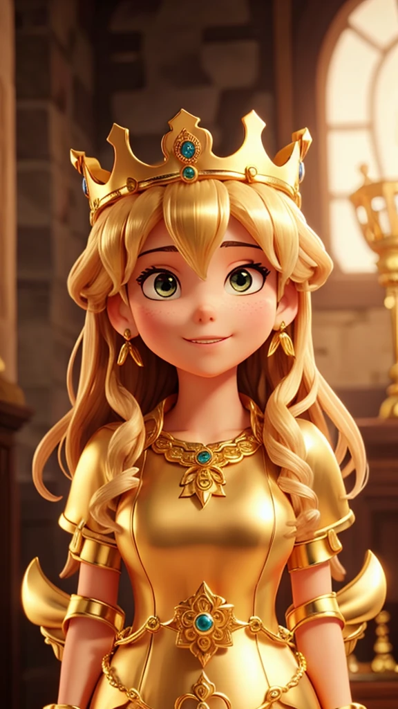 Goddess gold crown