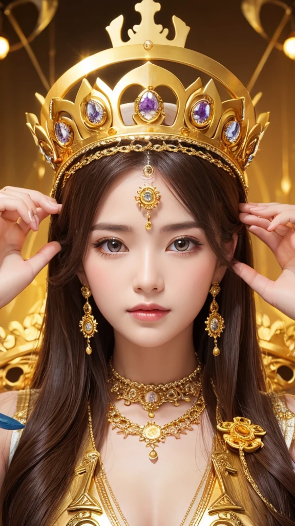 Goddess gold crown