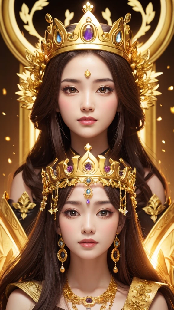 Goddess　gold　crown