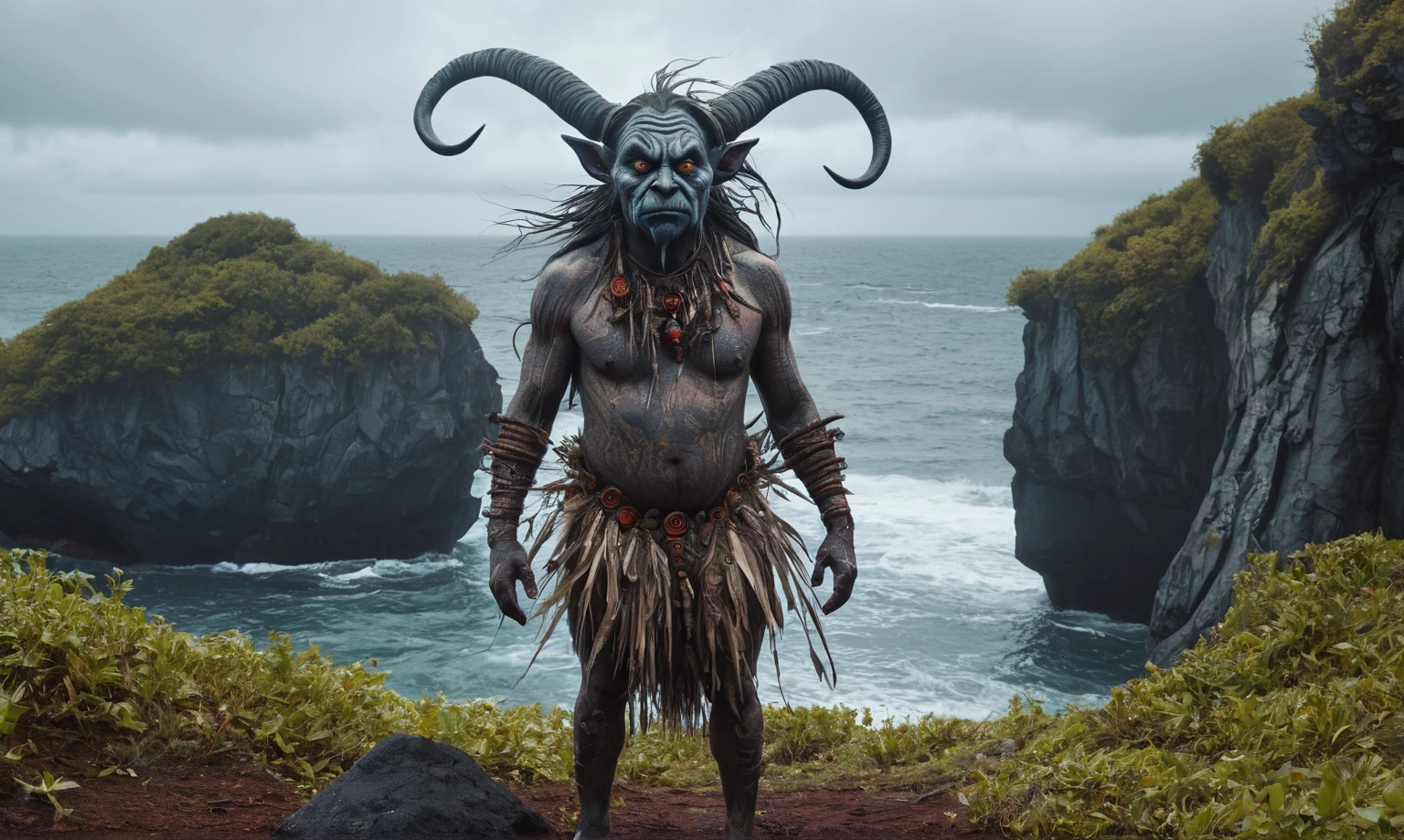 full-body-shot , who can't fly,Cinematic, Technicolor,natural skin textures, hyper realisitc, hyper detailed,Extremely detailed,High contrast,Realistic,Chalsedoon Moana,national dress, back view,full body length,evil ghost,Krampus,pretty face,intricate details,realistic humid skin,extremely intricate details,anatomically correct, eyes extremely detailed, high detailed eyes,High contrast,Ultra HD,Retina,HDR,photo,photorealism,Masterpiece, natural skin textures, hyper realism,hyper detailed,High contrast,(HDR:1.4),Realism,Ultra Detailed,irina yermolova, close full body shot,16K resolution,RAW, Nikon Z9,Paul Zizka,full body length,niobium goblin,native irish,pretty face,eyebrow up,full body shot,ominous landscape,niobium gray atmosphere,by art Simon Stalenhag,Nicola Samori,(((Wangechi Mutu))),prime colors,urban,extremely detailed,masterpiece,intricate details,faded,eyes extremely detailed, high detailed eyes,4k resolution,islands levitating above ground, Nikon Z9,ancient rock paintings of the first people,of sharkfish's leather