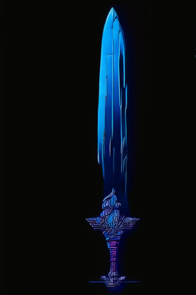Create an image of a menacing black sword with a long, curved blade, featuring a sleek, dark design with a subtle, wavy pattern. The hilt should have an intricate dragon theme, with wings forming the guard and a dragon’s head at the pommel, eyes glowing fiercely. The grip should resemble dragon scales, combining aesthetic appeal with functionality.