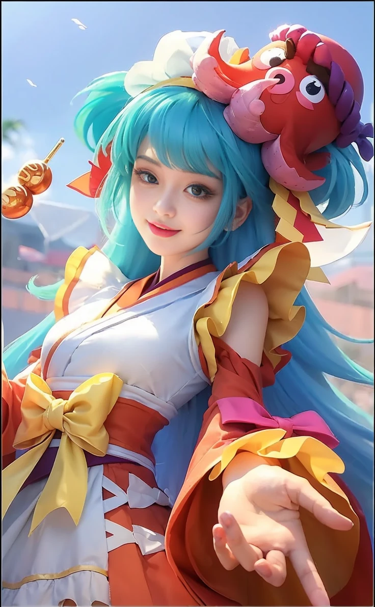 (8k, RAW photo, photorealistic:1.25) ,( lipgloss, eyelashes, gloss-face, glossy skin, best quality, ultra highres, depth of field, chromatic aberration, caustics, Broad lighting, natural shading, looking at viewer with a serene and goddess-like happiness, smile, 8k, very detailed, green eyes, close-up shot of a woman with a gun in her hand