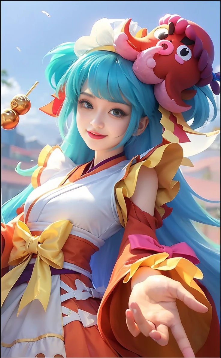 (8k, RAW photo, photorealistic:1.25) ,( lipgloss, eyelashes, gloss-face, glossy skin, best quality, ultra highres, depth of field, chromatic aberration, caustics, Broad lighting, natural shading, looking at viewer with a serene and goddess-like happiness, smile, 8k, very detailed, green eyes, close-up shot of a woman with a gun in her hand