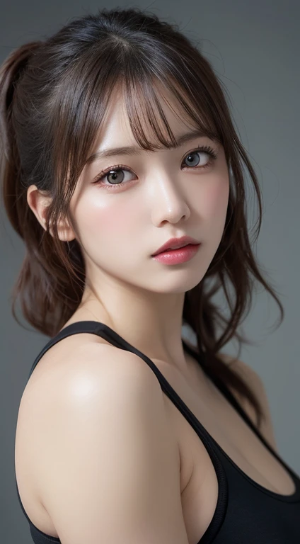 masutepiece, Best Quality, Illustration, Ultra-detailed, finely detail, hight resolution, 8K Wallpaper, Perfect dynamic composition, Beautiful detailed eyes,Colossal tits, fitness wear, Natural Color Lip,