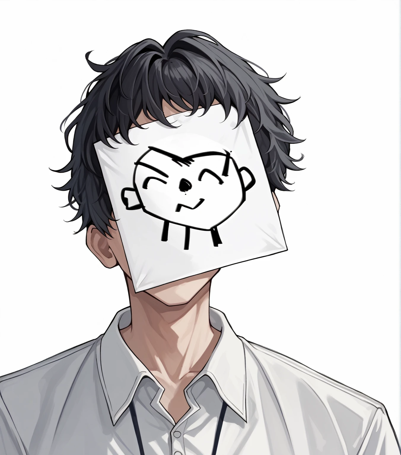score_9, score_8_superior, score_7_superior, score_6_superior, score_5_superior, score_4_superior, break, Cowboy Shot, alone,
senseidoodlemask, mask, Black Hair,