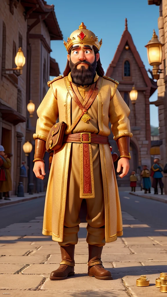 In a prosperous kingdom, the wise king devised a plan to test his people’s honesty. He placed a purse filled with gold coins on a busy street and watched in disguise