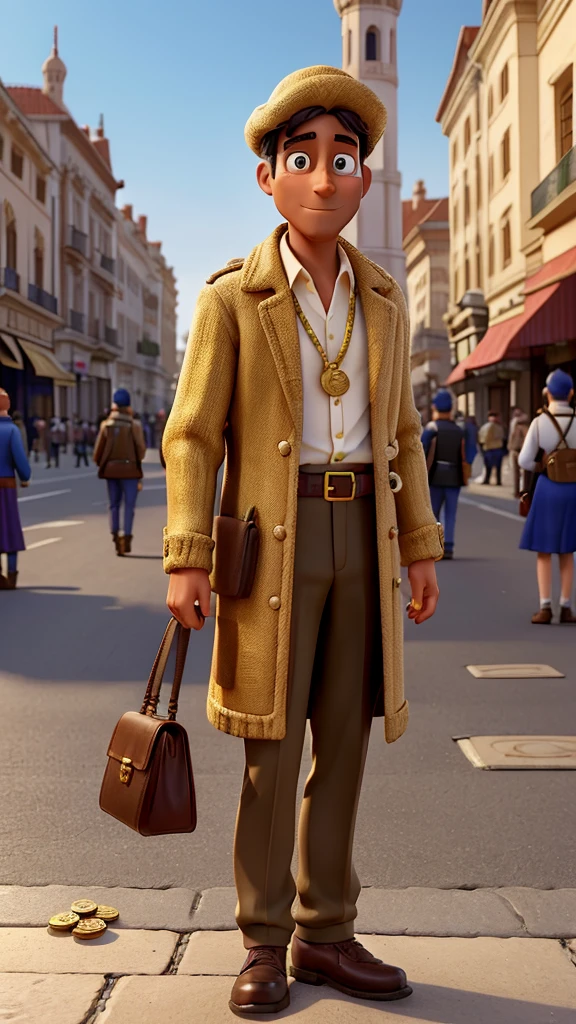 He placed a purse filled with gold coins on a busy street and watched in disguise. Many passed by; some even took a coin. Then, a poor man found the purse. Instead of keeping it, he took it to the palace to return it, believing someone had lost it.