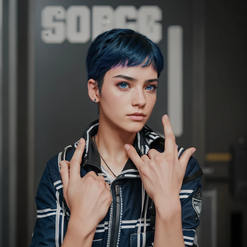Boy cyberpunk Pubg wallpaper red blue pink mix colour 8k ultra HD 6.7 inch wallpaper