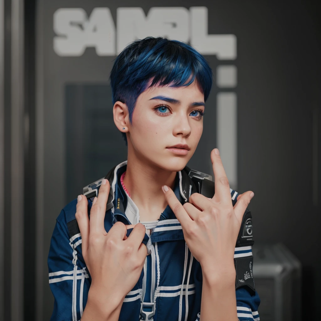 Boy cyberpunk Pubg wallpaper red blue pink mix colour 8k ultra HD 6.7 inch wallpaper