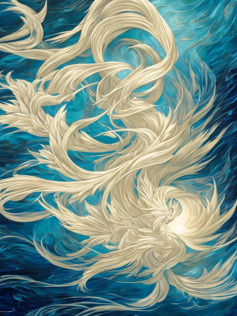 1 fish, ethereal winged fish, glowing white wings, black background, intricate detailed design, oil painting, masterpiece, (best quality,4k,8k,highres,masterpiece:1.2),ultra-detailed