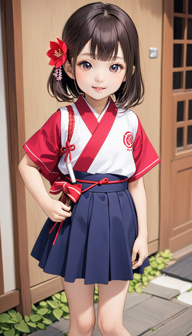 10 year old Japanese girl's erect nipples close up with excited drooling face'Eyes wearing silver-white mirrored lens sunglasses、I looked at the world reflected in the lenses of my sunglasses..(Side Pony,Colorful Hair),
