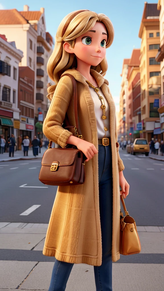 a purse filled with gold coins on a busy street and watched in disguise.