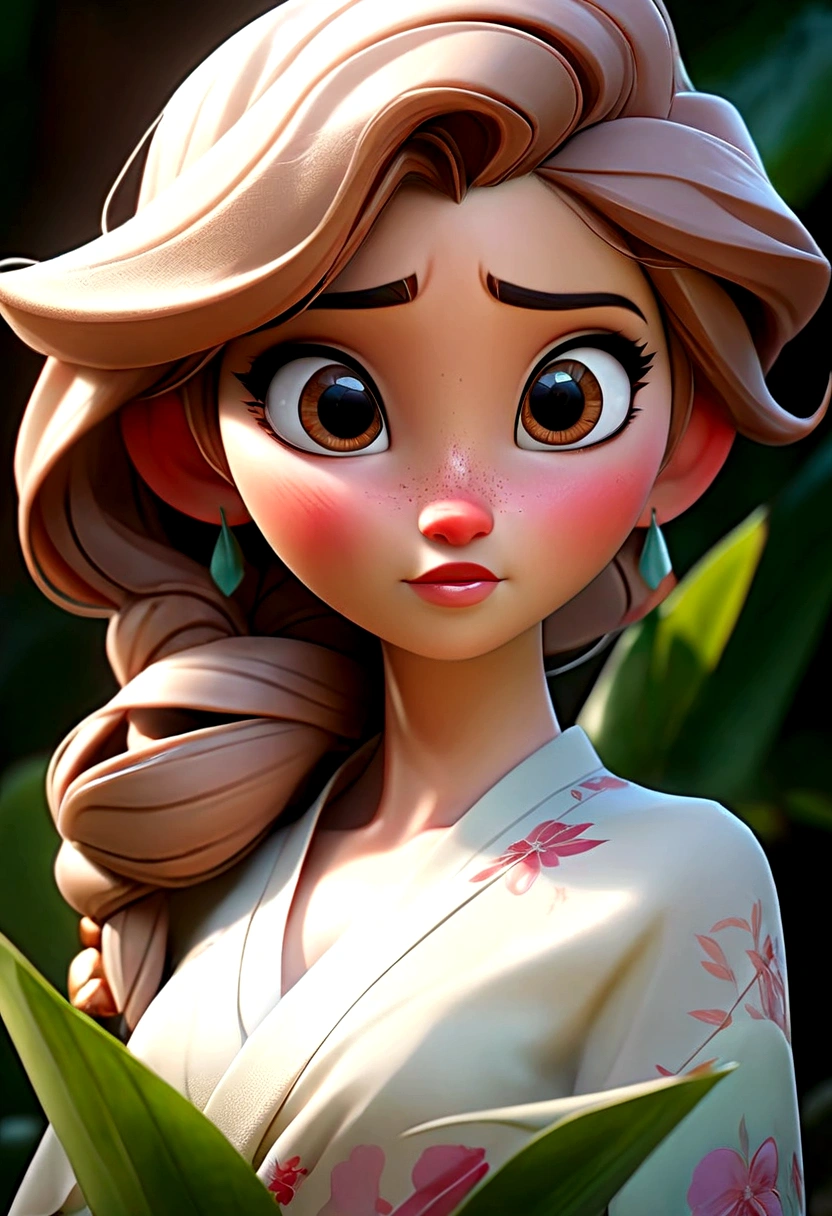 elsa, disney elsa, ((top quality, 8k, masterpiece: 1.3)), women (full body portrait, front, babydoll wearing, wet clothes, big breasts, cleavage), coconut, tropical drink, drinking pose, overhead camera, sharp focus: 1.2, cute women: 1.4, (((hairstyle random)), wet hair, very detailed face and skin and hair texture, detailed eyes, double eyelids, white skin, beautiful delicate nose, Cute young Japan woman, 28 years old, at a dynamic angle, is pleasing to the eye and suggestive composition, emphasizing the subject's hair, eyes, mouth and action, while exuding melancholy emotions characterized by a contrasting mix of muted tones and light and shadow,