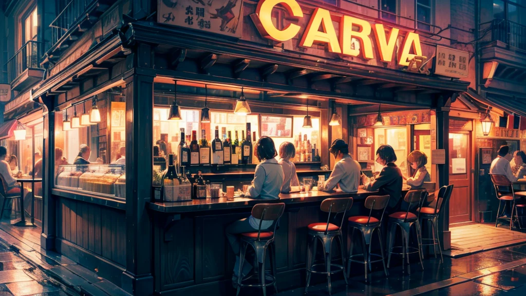 Cafe, bar, quiet jazz, night, asmr,working music,4 minutes,jazz,Bossa Nova,Modern