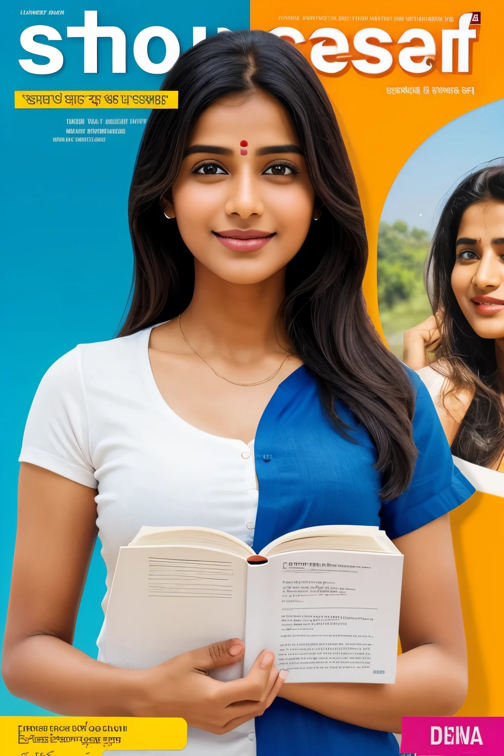 Design a cover for the second edition of the Self-help book written in Hindi language. The name of book is "तट छोड़ कर बहो"