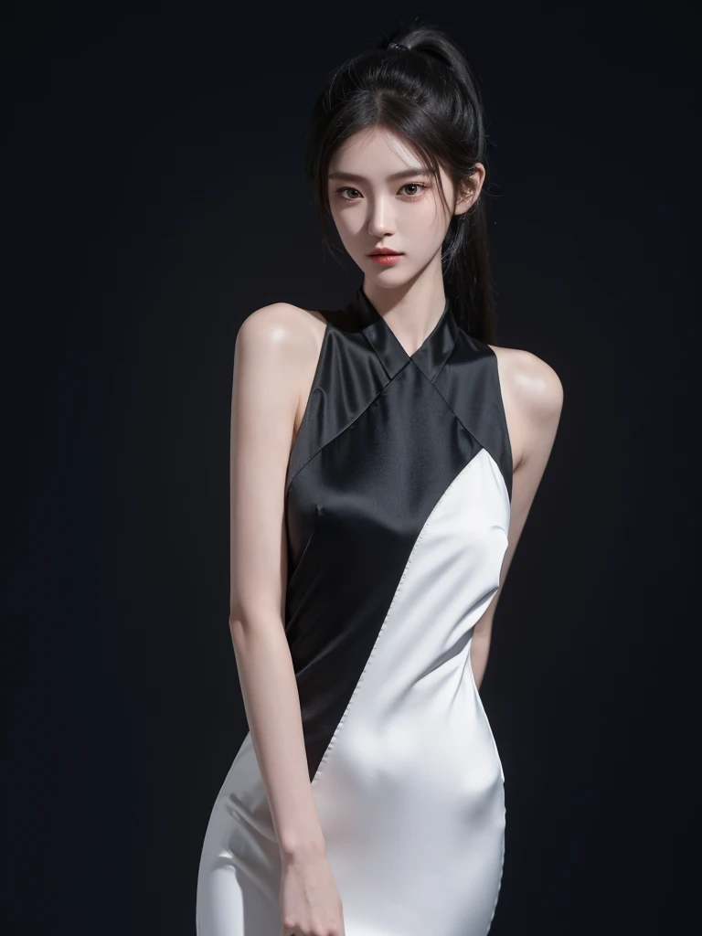 (masterpiece, best quality, 8k, absurdres:1.2), beautiful girl, pretty face, (upper body, night, modern dress, cinch waist:1.2), violaceaess, gardeniass, slender, facelight, cinematic lighting, professional lighting, sharp focus, detailed eyes and face, (smile:0.8), bedroom, bokeh background