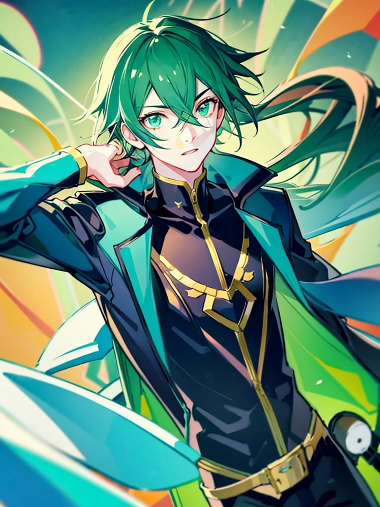 Boy, Male, 8k, high quality, anime, green screen background