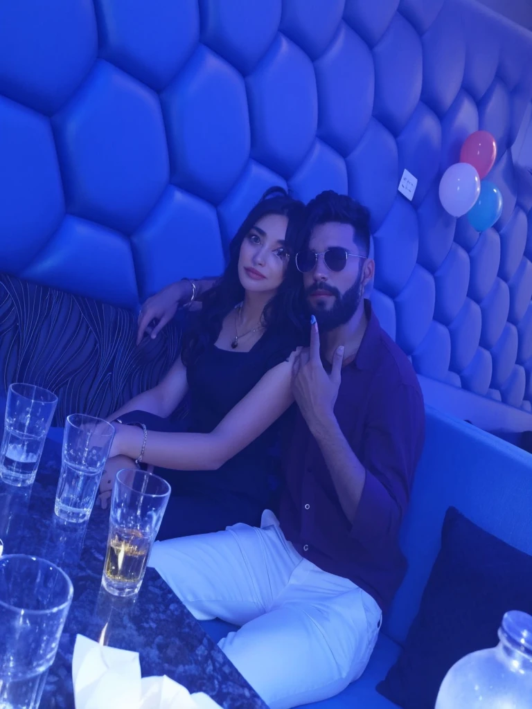 Enhanced face, retouching face, beautiful couple 