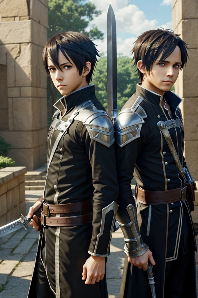 ((Best Quality)), ((Masterpiece)), (Very detailed:1.3), Sword Art Online male characters