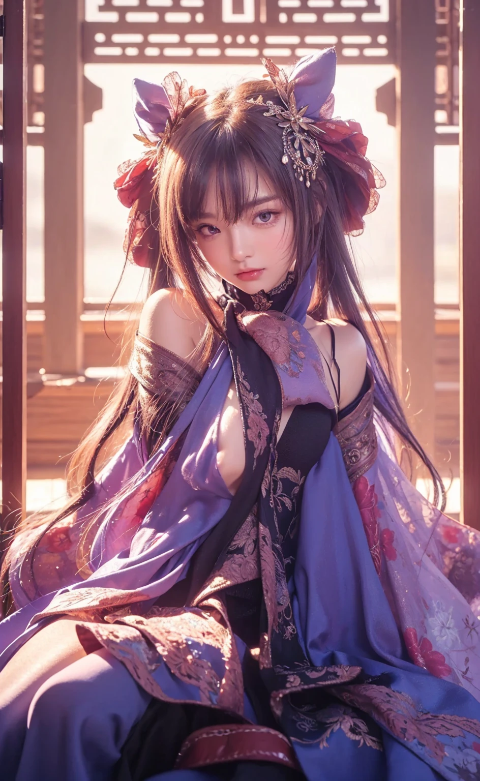 (Best quality, 8k, Masterpiece :1.3), upper bod y, Sharp focus :1.2, Beautiful woman with perfe ct figure, Highly detailed facial and skin textur e, Detailed eyes, Double eyelids, Interior view, :
erpect lighting, Glowing skin,
