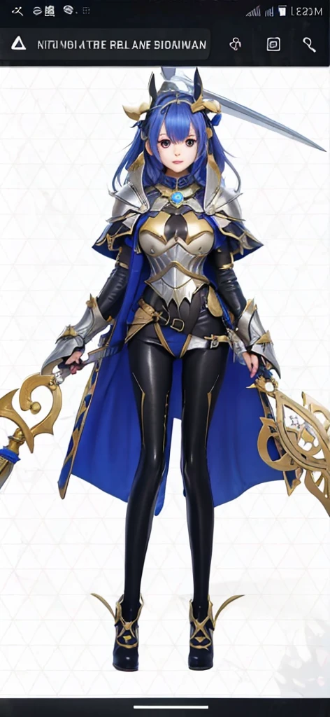 female knight、Too big breasts
