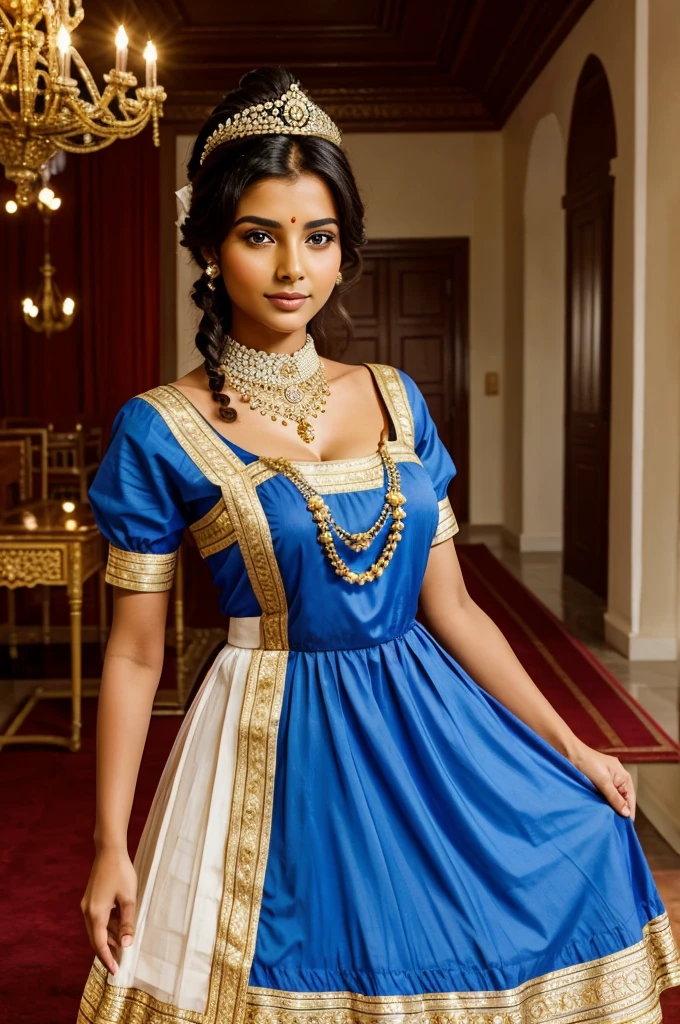 Creative a obedient India royal maid's, look like a princess