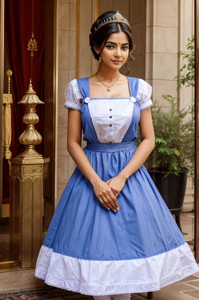 Creative a obedient India royal maid's, look like a princess
