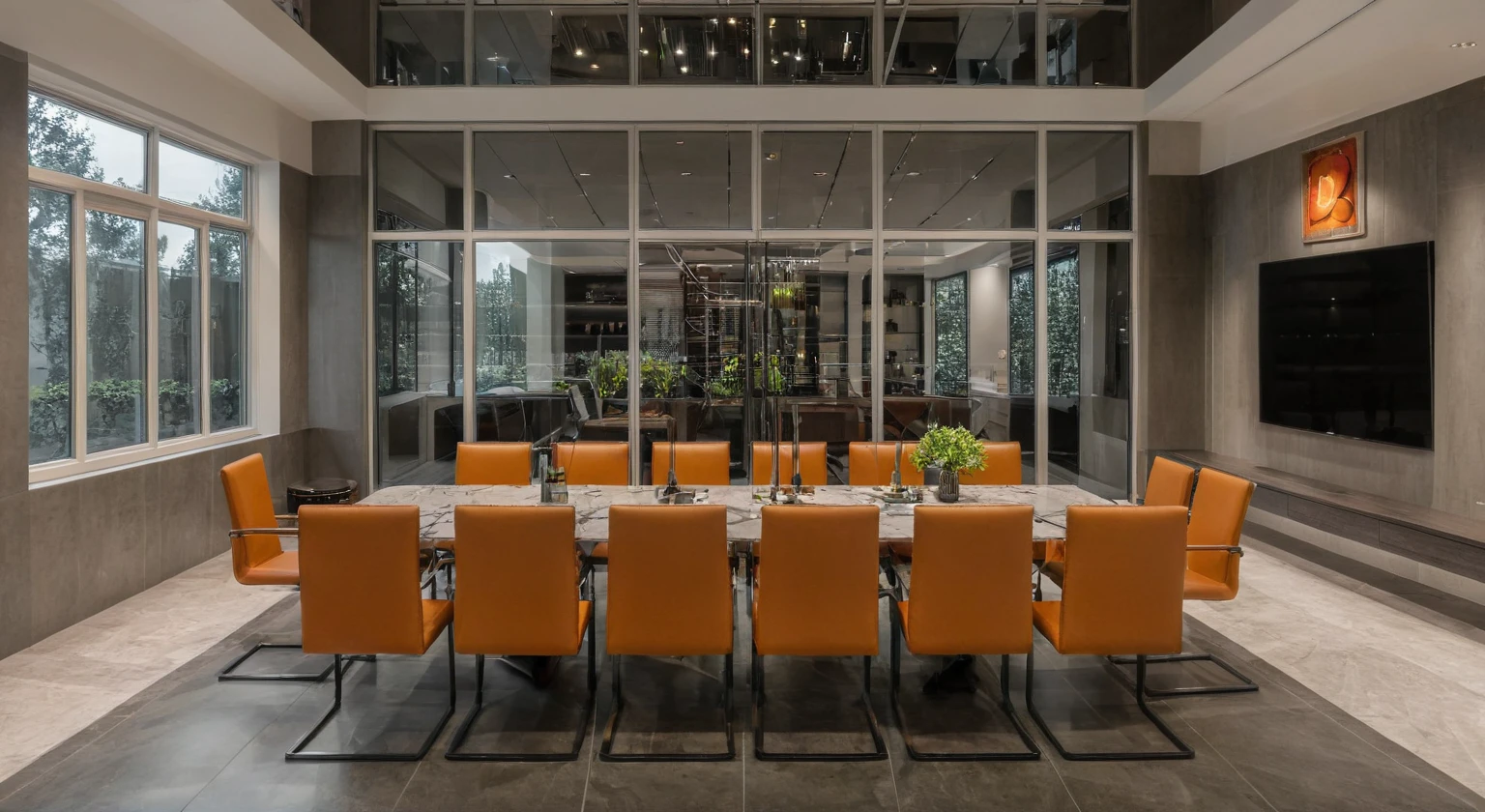 Raw photo,Masterpiece, high quality, best quality, authentic, super detail,
exterior, outdoors, offic style inductrial, glass windows, pavement, trees, sky, cloud, (daylight:1.1), gray wall,