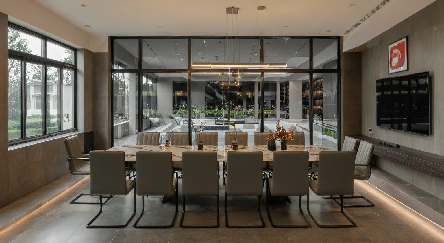 Raw photo,Masterpiece, high quality, best quality, authentic, super detail,
exterior, outdoors, offic style inductrial, glass windows, pavement, trees, sky, cloud, (daylight:1.1), gray wall,