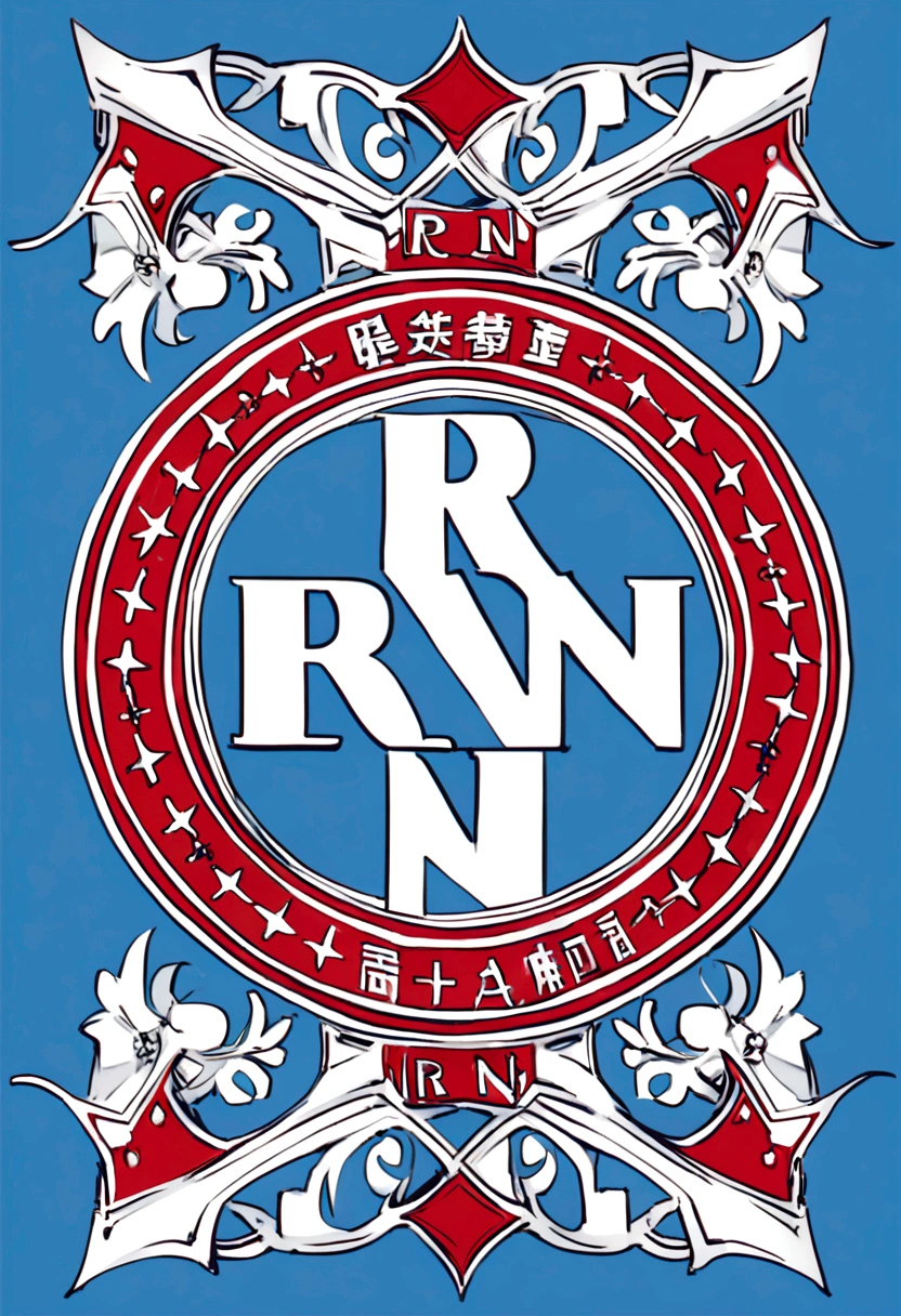 blue white red standard with the inscription RN