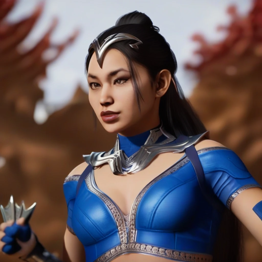 8k, best quality, real picture, intricate details, ultra-detailed, ultra highres, depth field,(photorealistic,realistic:1.2),masterpiece,photo of  kitana, upper body,blush,unmask, brown eyes, black long hair, cleavage, solo, outdoors, sun, blue sky,
best quality, realistic, photorealistic, (intricate details:1.2), (delicate detailed), (cinematic light), clear line, sharp focus, realistic face, detailed face
unity 8k wallpaper, ultra high res, (photorealistic:1.4), looking at viewer ,arm behind head,shining armpits,mouth open,wide mouth,tongue out