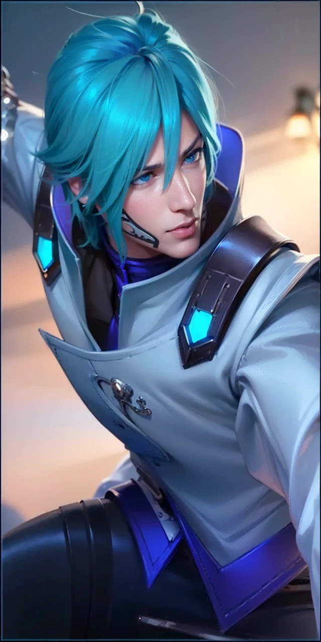 masculine male, masterpiece, ((perfect eyeest quality, (semirealism:1.9), beautiful lighting, (extremely detailed CG unity 4k fhd wallpaper), High Detail, Sharp focus, dramatic outdoors, 1 boy ,19 years old, blue eyes, smile, royal matador, blindfold.