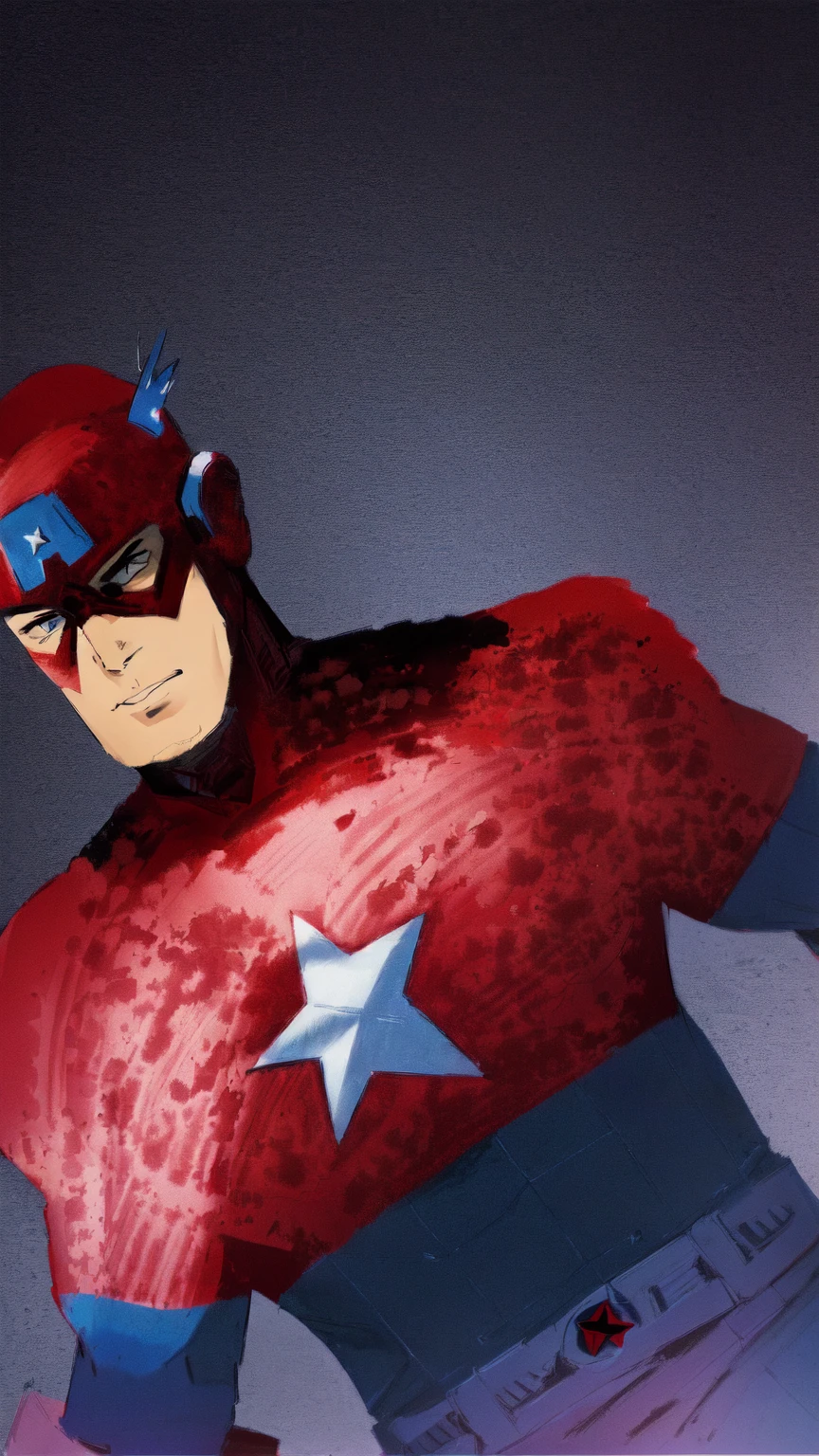 captain america by the - art - of - the - avengers, portrait of captain america, captain america, inspired by Jim Steranko, vader as captain america, bob ross as captain america, marvel comic book drawing, in travis charest style, john romita junior, mr bean as captain america, inspired by Jack Kirby, john romita senior, captain, marvel comics style
