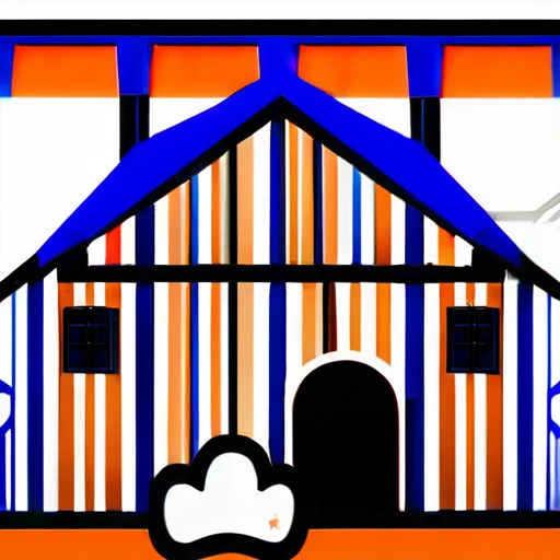 score_9, score_8_up, score_7_up, score_6_up, score_5_up, score_4_up, logo, A logo for a dog hottel, (fullbody), ((white dog:1.25), dog layin under the roof , pastell colors (orange, dark blue, blue, brown),
logomkrdsxl, vector