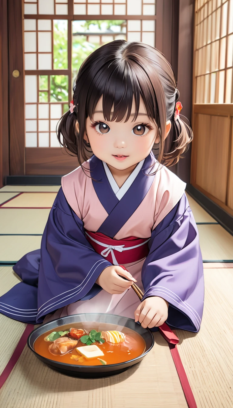 (8 year old Japanese girl),Cradle Pose,'Eyes wearing silver-white mirrored lens sunglasses、I looked at the world reflected in the lenses of my sunglasses..(Side Pony,Colorful Hair),