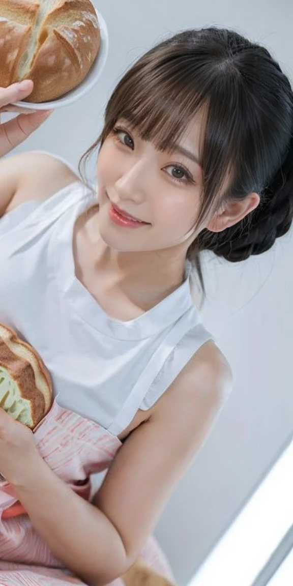 (((Low - Angle:1.4)))、((One hand raised))、((She is wearing a colorful and pop blouse and apron.)),(;have big bread))、(((Spread your legs:1.4)))、,(((beautiful armpits:1.2)))、High resolution、Bakery、****************、smile、Finished as in the picture、white and beautiful skin、Focus on small breasts、((beautiful５This finger))、Bakeryの制服を着ています、最high quality、High resolution、Very detailed、masterpiece、Live Shooting:2、Genuine:2、photoGenuineistic:2、very delicate and beautiful、Fine details、Textured skin、Full Shot、、(beautiful face:2)、hot pants、Putting on makeup、Perfectly balanced legs:1.5), Looking at the camera, Angle from above, (((hot pants))), High resolution、未来のBakery、Delicious bread that women will love、Looking at the camera、smile、Finished as in the picture、、(((I have a big loaf of bread)))、(((cute smile)))、((((Eat delicious bread)))))、((I love bread))、(front focus piece:1.3), 
、Cute Apron、Rainbow Apron、Bakeryの制服を着ています、明るすぎるNatural light、Shining sunlight、最high qualityのディテール, Japanese Girls,1 girl, 8K, RAW Photos, 最high quality, Ticker:1.2, Very detailedなRAWカラー写真, Professional photos, (reality, photoGenuineisticです:1.37), (Very detailedな皮膚:1.2), 超High resolutionな, (Lenz 50mm),,絶妙にFine grain,Look at the person watching,Pretty face, Just Mile:1.05),Wide Hips,Straight hair,,Light pink inner color、 white and fine skin、(Very detailedな8K cg:1.2), (hyper Genuineistic:1.35), (photoGenuineisticです:1.45), (reality:1.4), 

(背景はBakery:1.1)、Sexy upward glance, 、Very detailed、masterpiece、最high quality、Ultra-high resolution energy A、8KのHigh resolutionにより、Transparency as shown in the photo、Fine grain、Expression of gradation、Perfect anatomical figure ,hard disk、Ticker (English) 、 Nikon Z9 80mm Lens ,、明るすぎるNatural light、Shining sunlight、、Ultra slim body、Slender model figure、beautiful姿勢、, 最high quality, 8K, RAW Photos, Confused, Award-winning portraits, shy smile, shy smile, , Delicate girl,, Digital SLR, View your viewers, Frank, Sophisticated, Thin arms, Professional Lighting, Film Grain, chromatic aberration, (Fine grainと顔:1.0), Live Shooting、(((A portrait of extreme beauty)))、((Glowing Skin))、1 girl、16 year old beautiful girl from Prague、Bright expression、((Platinum Blonde Hair))、[Big blue eyes that sparkle like jewels]、Shiny skin、silky super long Straight hair、eyeliner、beautiful前髪、Hair around the eyes、最high quality、Very detailed、Film Light、Intricate details、High resolution、Very detailed))、Detailed Background、8KUHD、Digital SLR、Soft Light、high quality、Film Grain、Fujifilm XT3 、Shallow depth of field、Natural light、(((Spread your legs:1.4)))、Pieces fly、High resolution、Bakery、****************、smile、Finished as in the picture、white and beautiful skin、Focus on small breasts、最high quality、High resolution、Very detailed、masterpiece、Live Shooting:2、、neon hair clip,masterpiece、最high quality、
One girl,Ives Girl,beautiful照明,(((Anyone can see the D logo.:9)))