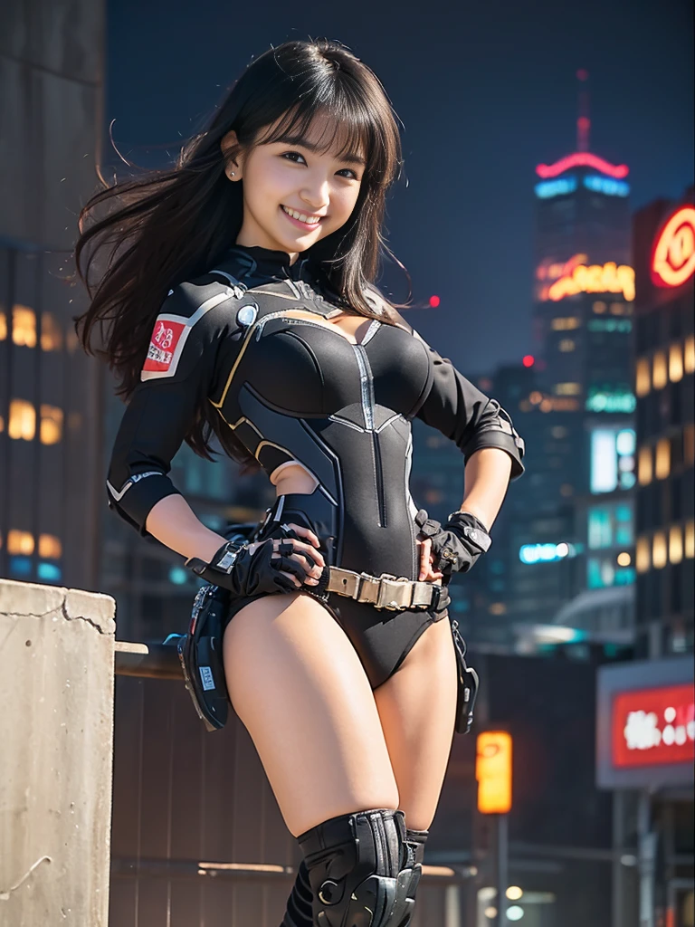 (1girl in:1.3), Solo, (((Very detailed face)))), ((extremely detailed eye and face)))), Beautiful detail eyes, Body parts__, Official art, Unified 8K Wallpaper, Beautiful and beautiful, Beautiful, masutepiece, Best Quality, Original, masutepiece, Super Fine Photo, Best Quality, 超A high resolution, Realistic realism, Sunlight, Full body portrait, Amazing beauty, Dynamic Pose, Delicate face, (Bright eyes when viewed from the front), She wears a combat suit, One-point color scheme of black and red, women military uniform, Very detailed abandoned warehouse background, Detailed face, Detailed complex busy background, Messy, Gorgeous, Milky White, highly detailedskin, Realistic skin details, Visible Pore, Clear focus, Volumetric fog, 8K UHD, High quality, Film grain, Fair skin, photorealisim, Lomography, futuristic dystopian giant metropolis, Explosion smoke,emergency siren,in battle with the enemy,tense look,Tense situation,Combat helicopter,Well-formed beauty Shishi Face,oriental,Korea person,Super beautiful girl in her teens,Energetic girl,Run through dangerous situations as a rescue worker,strong woman of will,strong woman,former mercenary,Martial arts,obligation: relief operation team leader,Clearing the blue sky,A precious girl who protects the holy war with a pure heart...,Transport the minimum necessary medical equipment,Angle photo from below,Rin, symbol of battle々Shishi Face,kawaii faces,CLC Eugene,ive's An Yujin, Commander,being thin,skinny body shape,Lower body is thin,The buttocks are very small,look around,Standing,