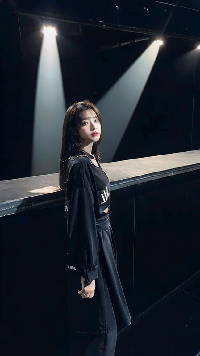 1 girl,Alone of,   生of,16K,Ultra-high resolution,Filming,Dusk lighting,Volumetric Lighting,Dramatic Lighting,(Sharp of focus,lifelike,realism,depth_of_place:1.5),   night, 