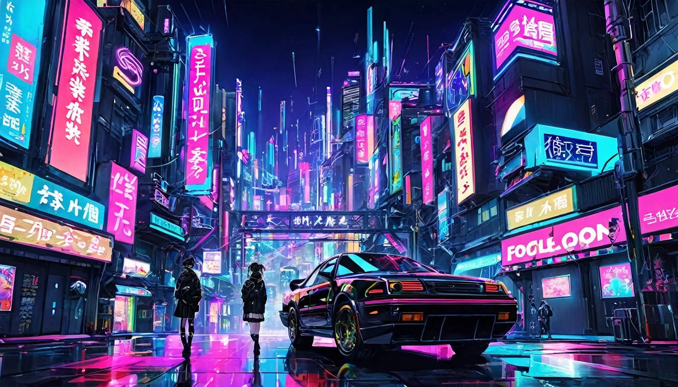 cyber punk、Neon Town、