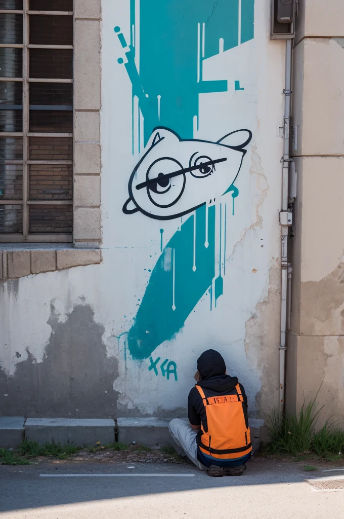 Wall written street art