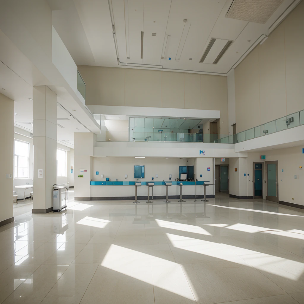beautiful and white hospital