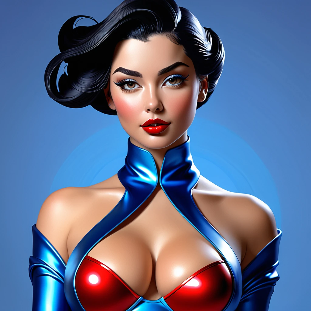  Famous sexy female characters in tight clothing, Depicted in a special artistic way，Taking her allure and mystique to new heights. Unique art style shapes the characters，Adds unique style and visual impact, Enhance her sexiness and charm. Artistic interpretation brings out the fascinating features and temperament of the characters in a way that fascinates the audience, Showing her idol status in a fresh and charming way. This innovative form of artistic expression, Created by a visionary artist known for pushing boundaries, Capturing the essence of the character&#39;s charm with creativity and sophistication