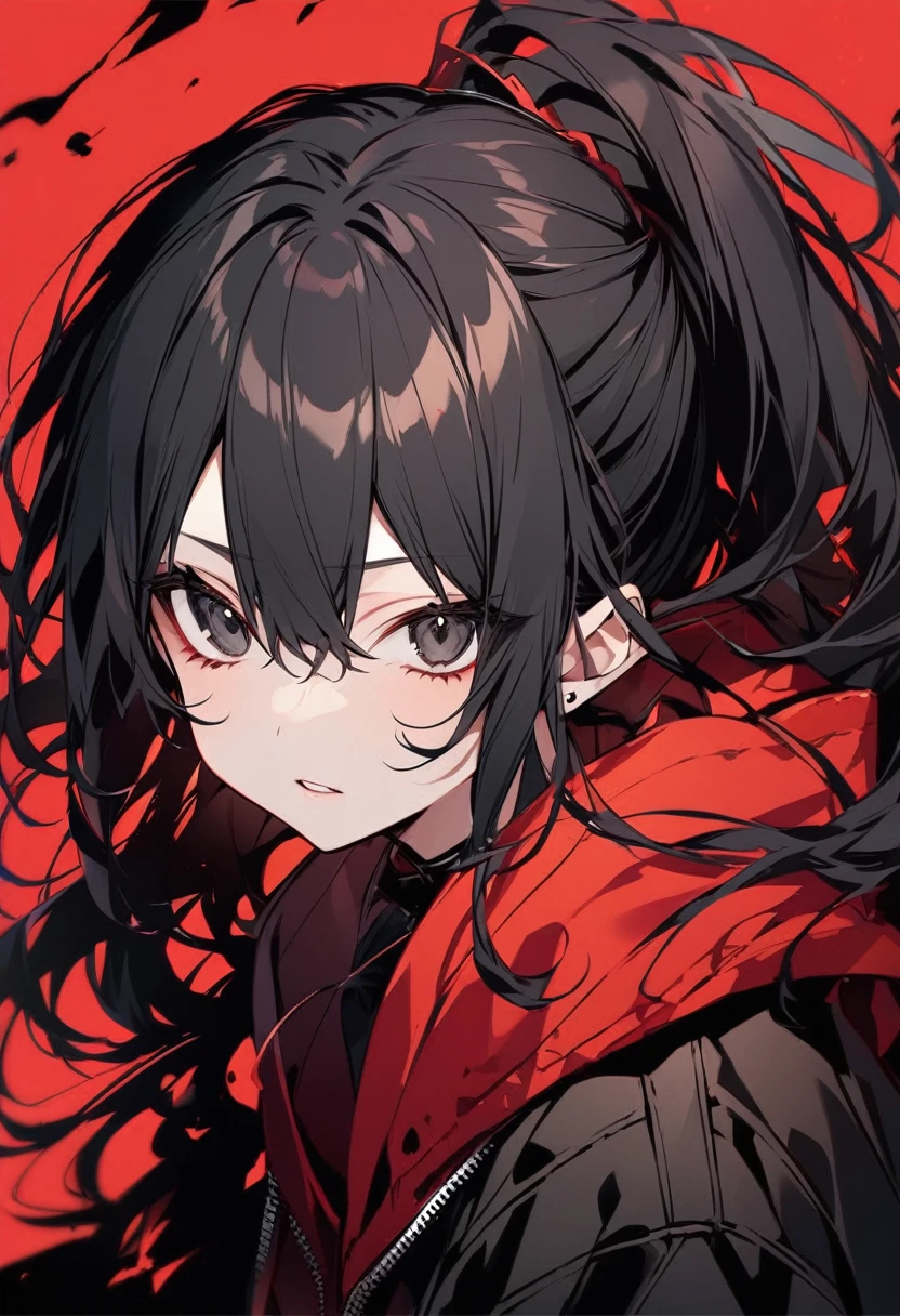 Miwa Ryuuki。black eye。Black Hair