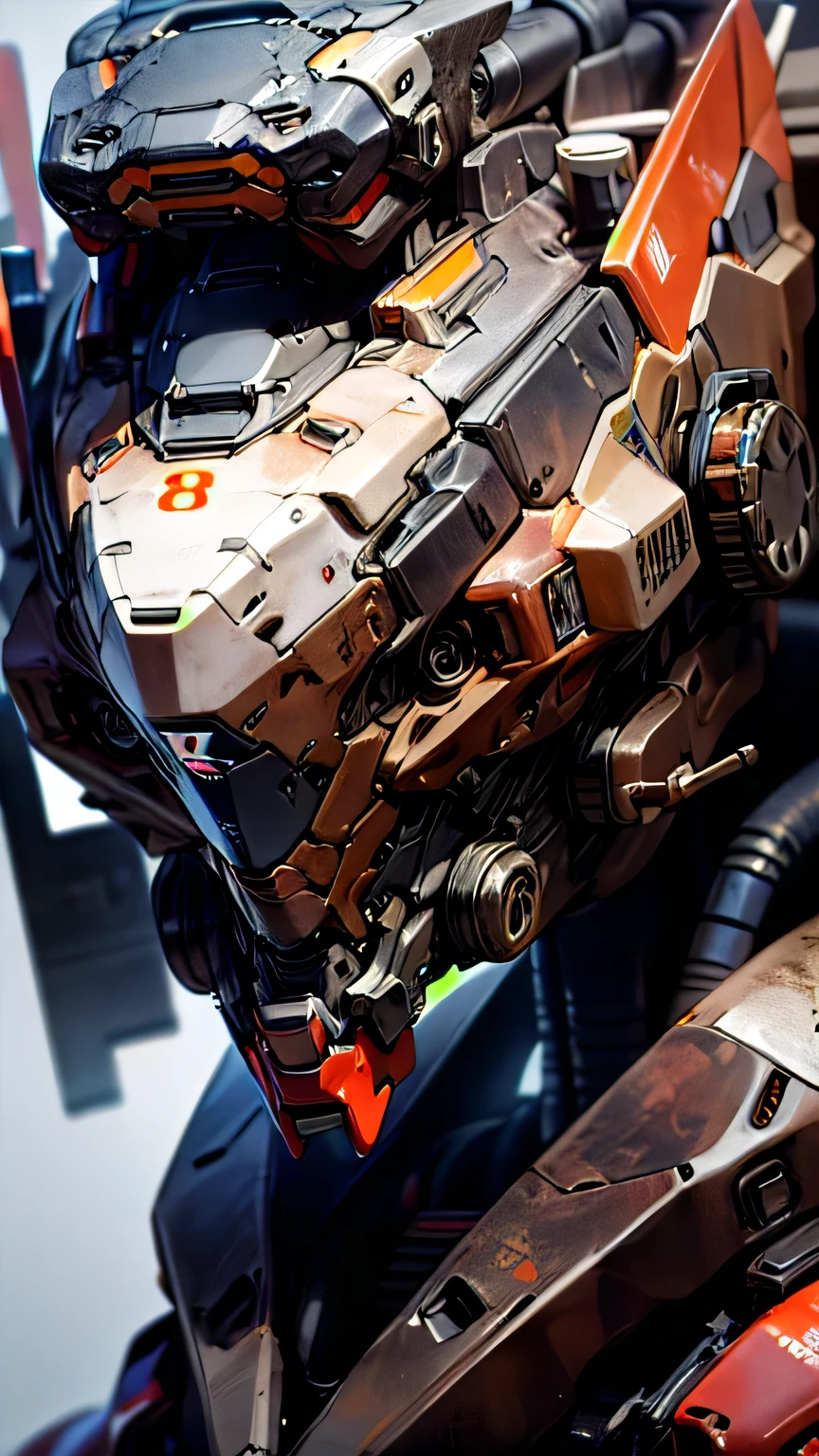 1Mecha Robot, Absurd, Highly detailed eyes and face, High resolution, Super sharp, 8K, masterpiece, Realistic, high quality,
