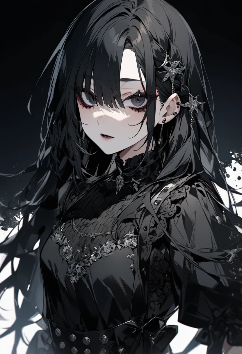 Nose Yuki。Black Hair。black eye
