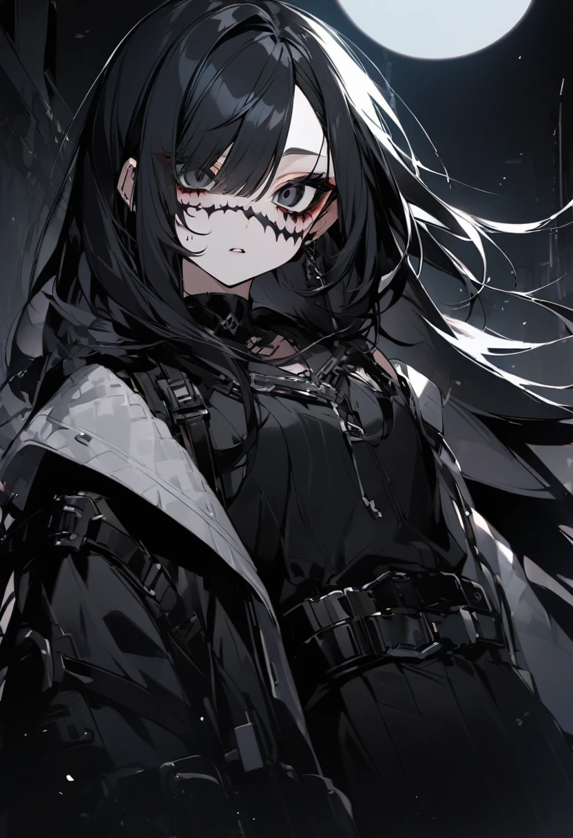 Nose Yuki。Black Hair。black eye