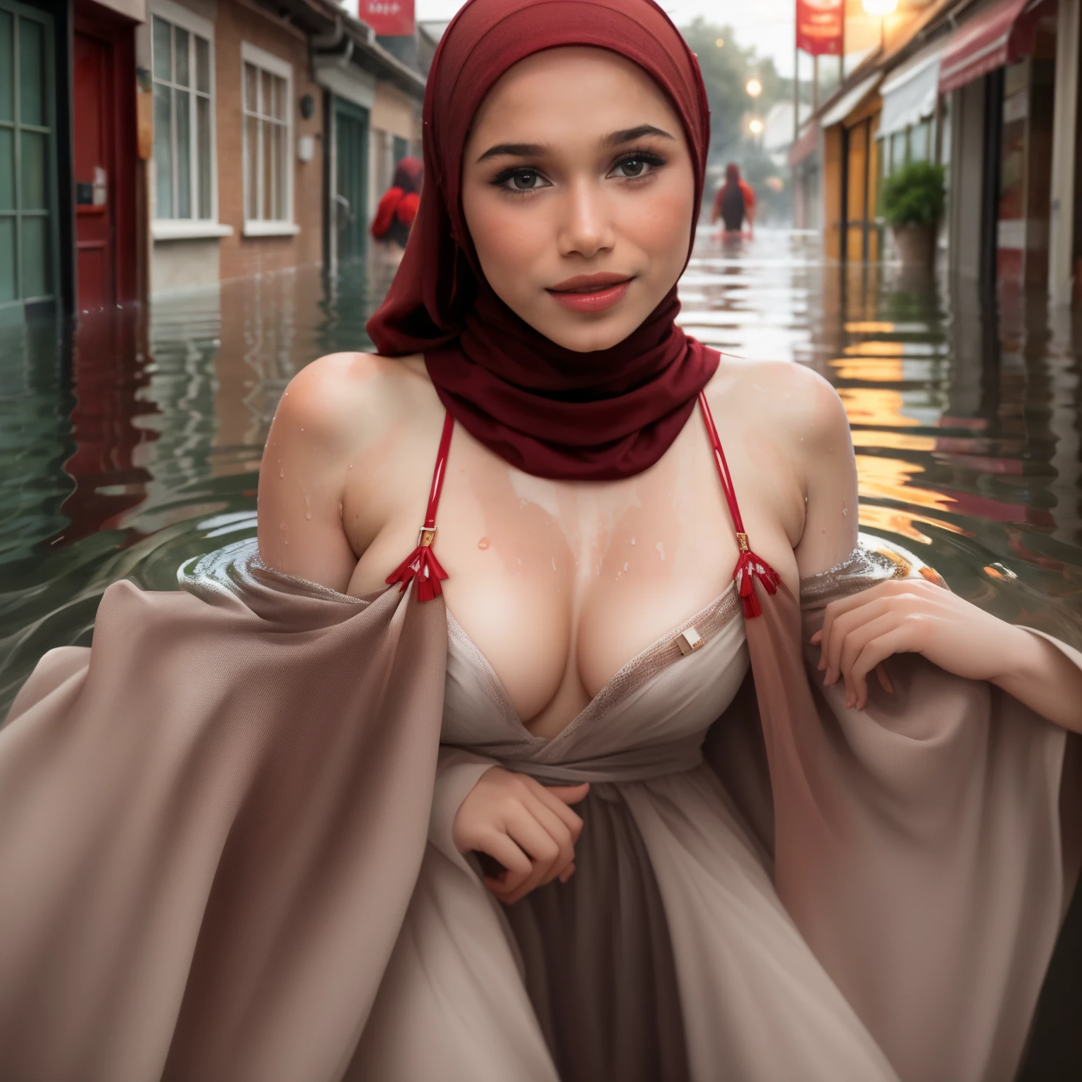 women on the river