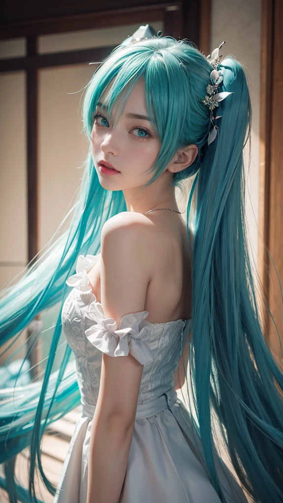 Realistic photo,top quality,ultra detailed picture,high-resolution,beautiful HatsuneMiku