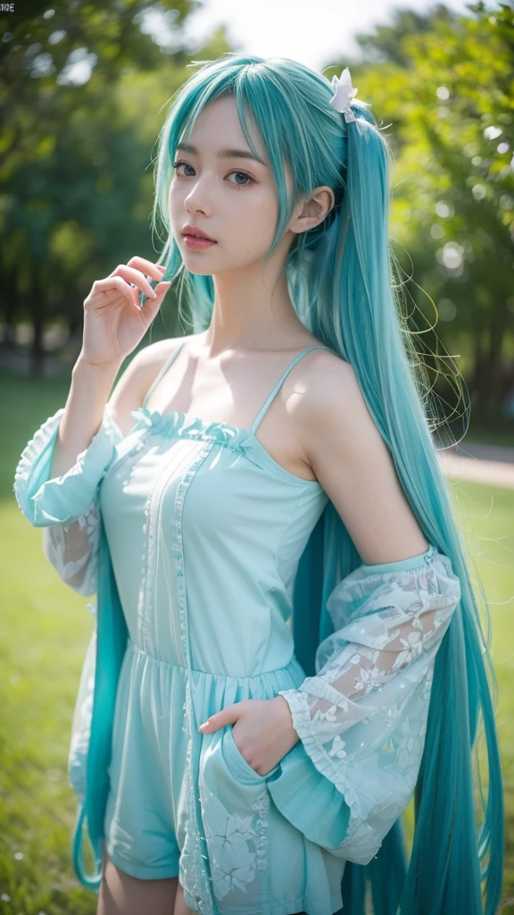 Realistic photo,top quality,ultra detailed picture,high-resolution,beautiful HatsuneMiku