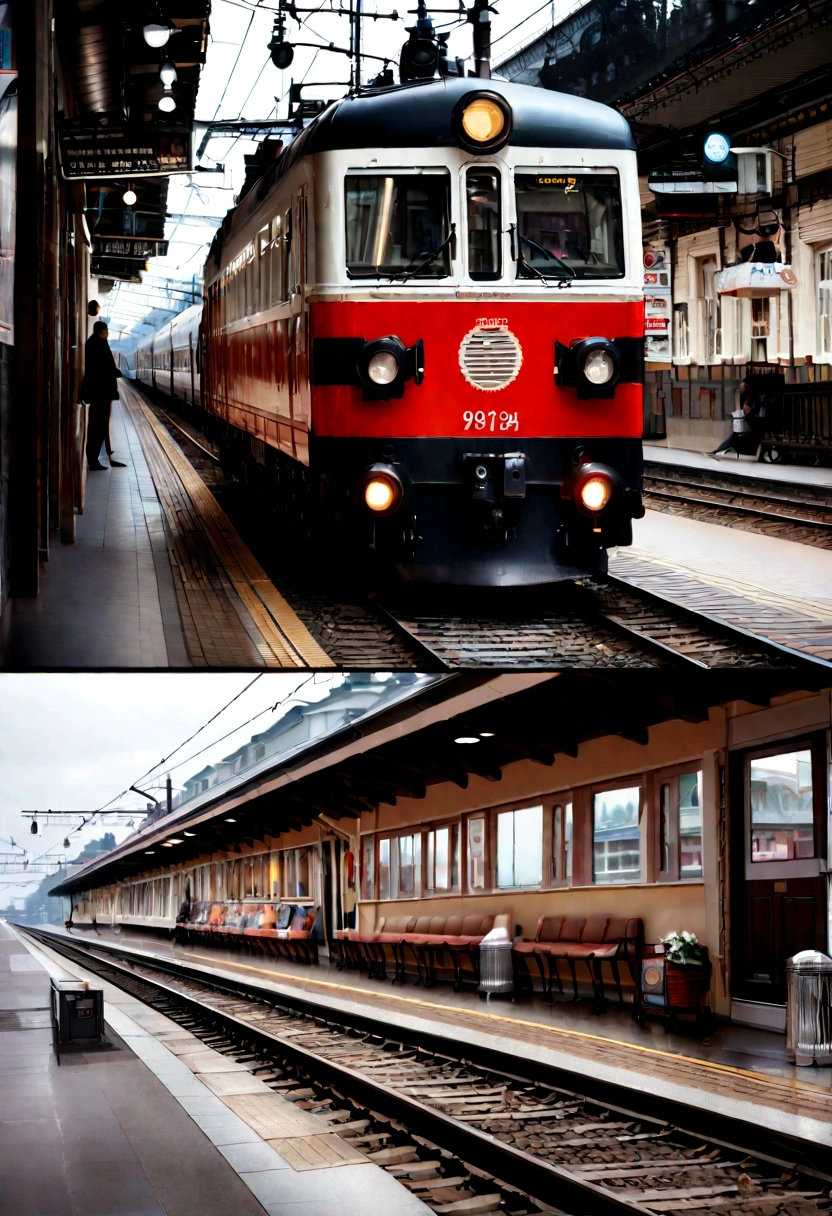 Happy engineer'summer day, high quality, Realism, photo, эпик Realism, Russian Railways, Russia, Russian trains, there is a train station with a train on the tracks, train station in ((buzzer)), train station, station, снято на камеру sony a7r, train station background, Filmed on Sony Alpha 9, City environment, terminal, Shot on Canon 8 0 D, train station explosion, Taken on a Sony A3, photo taken in 2 0 2 0